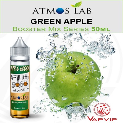 GREEN APPLE Eliquid 50ml (BOOSTER) - AtmosLab