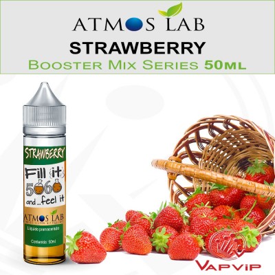 STRAWBERRY Fresa E-liquido 50ml (BOOSTER) - AtmosLab