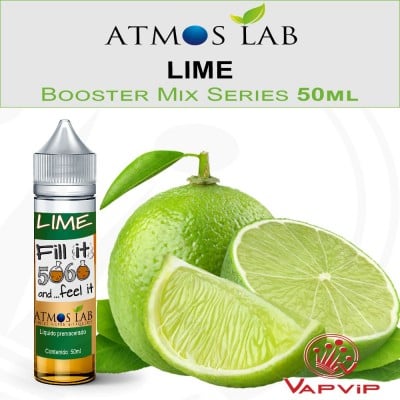 LIME Eliquid 50ml (BOOSTER) - AtmosLab