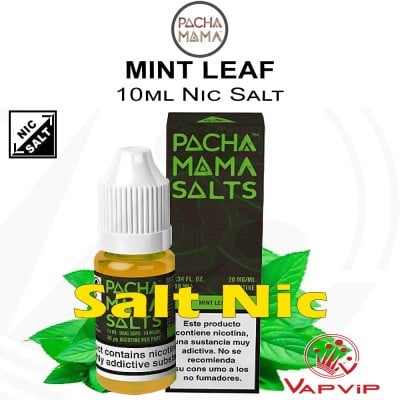 Nic Salt Mint Leaf Sales de Nicotina e-líquido 10ml - Pachamama