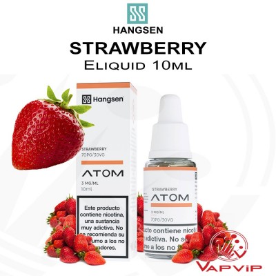 STRAWBERRY FRESA E-Líquido 10ml - Hangsen Atom