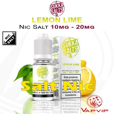 Nic Salt LEMON LIME Nicotine Salts - Sukka Salts