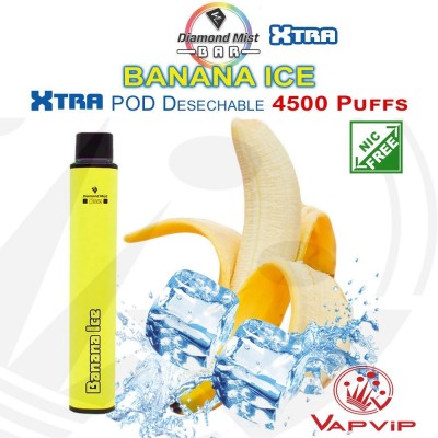 Disposable Pod XTRA 4500 BANANA ICE - Diamond Mist Bar