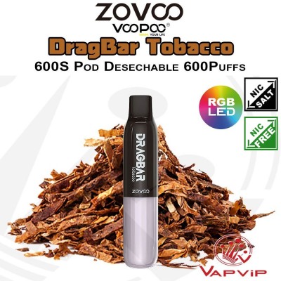 TOBACCO DragBar 600S Disposable Pod - Voopoo Zovoo