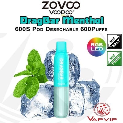 MENTHOL DragBar 600S Disposable Pod - Voopoo Zovoo