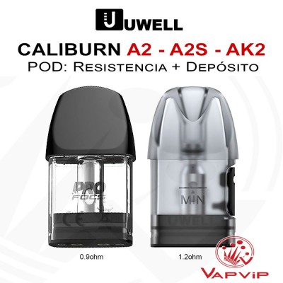 Resistencias-Depósito CALIBURN A2- Koko AK2 POD - Uwell