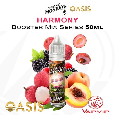 Harmony OASIS E-liquido 50ml (BOOSTER) - Twelve Monkeys