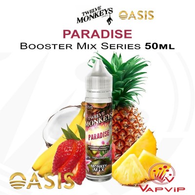 Paradise OASIS E-liquid 50ml (BOOSTER) - Twelve Monkeys