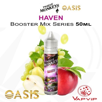 Haven OASIS E-liquid 50ml (BOOSTER) - Twelve Monkeys