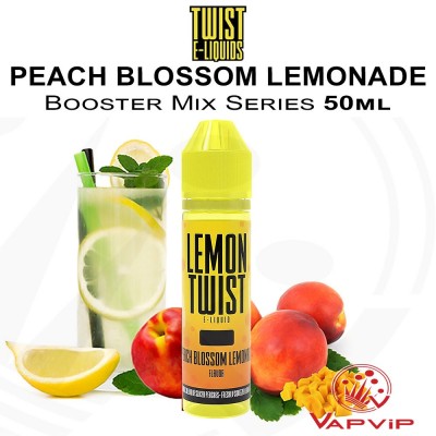 Lemon Twist: Peach Blossom Lemonade E-liquid 50ml (BOOSTER) - Twist E-Liquids