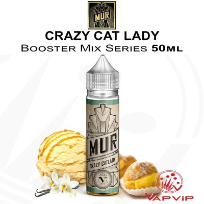Crazy Cat Lady Premium e-liquido 50ml (BOOSTER) - MUR