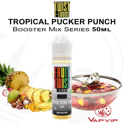 Fruit Twist: Tropical Pucker Punch E-liquido 50ml (BOOSTER) - Twist E-Liquids