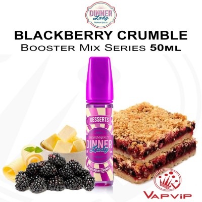 BACKBERRY CRUMBLE E-liquid 50ml (BOOSTER) - Dinner Lady