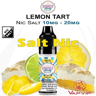 Nic Salt LEMON TART Sales de Nicotina e-líquido 10ml - Dinner Lady