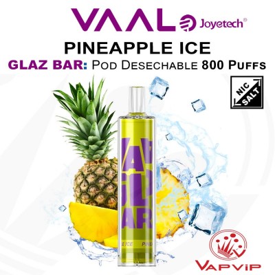 PINEAPPLE ICE VAAL GLAZ BAR 800 puff Pod Desechable - Joyetech