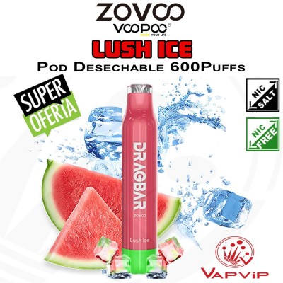 LUSH ICE DragBar 600 Zovoo Pod Desechable - Voopoo