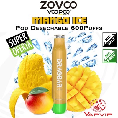 MANGO ICE DragBar 600 Zovoo Disposable Pod - Voopoo