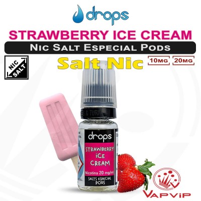 Nic Salt Strawberry Ice Cream Salts Especial Pods - Drops Bar