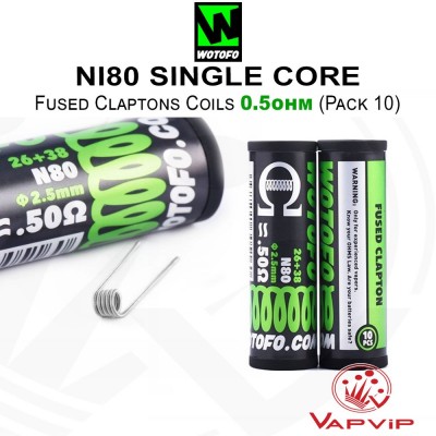 N80 Single Core 0,5 Ohm Resistencias - Wotofo