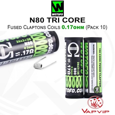 N80 TriCore 0,17 Ohm Resistencias - Wotofo