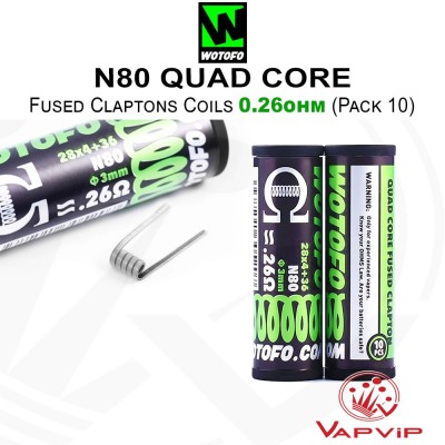 N80 Quad Core 0,26 Ohm Resistencias - Wotofo