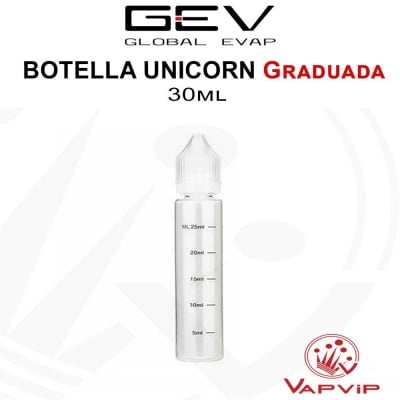 GRADUATED Unicorn Eliquid Bottle Refiller 30ml - 60ml - 120ml