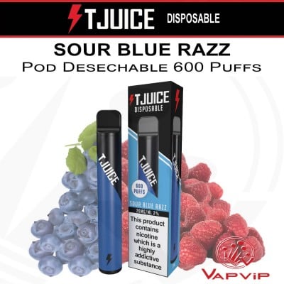 T-Juice SOUR BLUE RAZZ Vaper Disposable Pod - TJuice