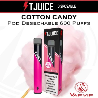 T-Juice COTTON CANDY Vaper Disposable Pod - TJuice