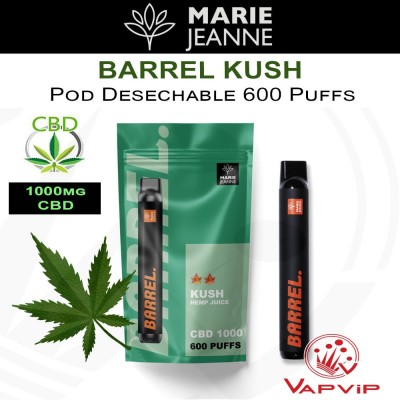 CBD Barrel KUSH Vaper Pod Desechable - Marie Jeanne