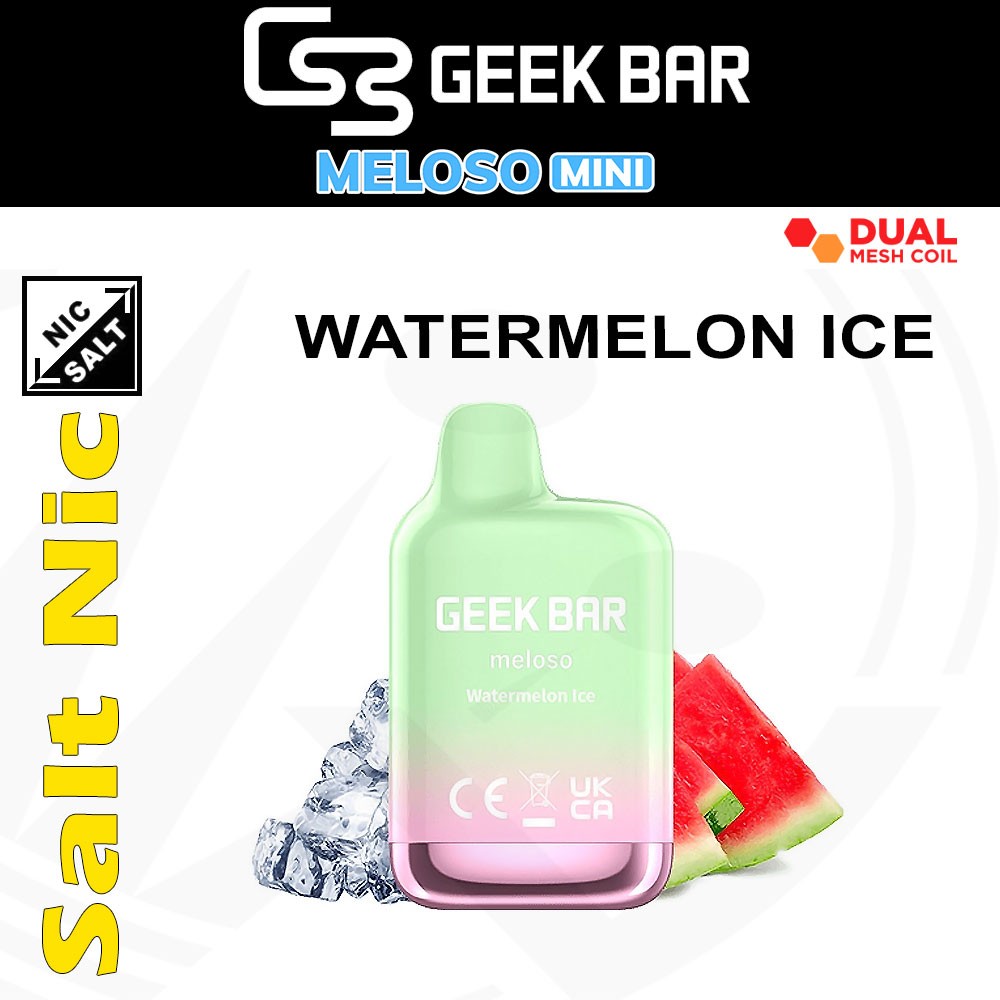 Geek Bar WATERMELON ICE Meloso Mini Pod Desechable Vaper Geek Bar
