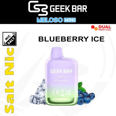 Geek Bar BLUEBERRY ICE Meloso Mini Disposable Pod - Geek Bar