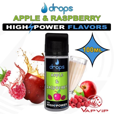 Apple & Raspberry 100ml High Power Flavor - Drops Bar