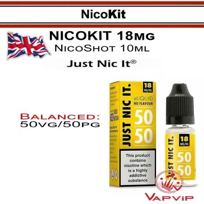 NicoKit: Just Nic It High VG 10ml 18mg/ml Booster