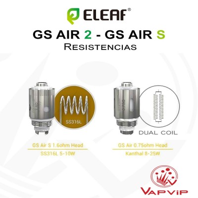 Resistencias GS Air-2 y GS Air-S - Eleaf