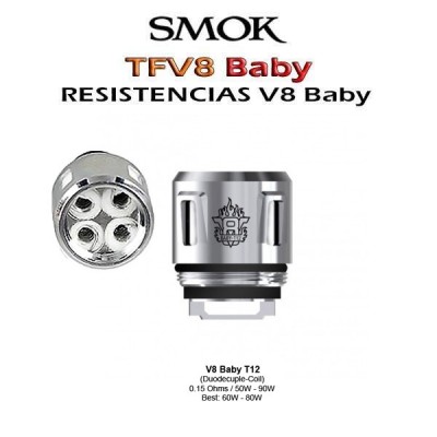 Resistencias TFV8 BABY by Smok