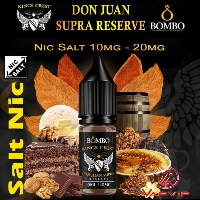 Salts DON JUAN SUPRA RESERVE Nicotine Salts Kings Crest & Bombo
