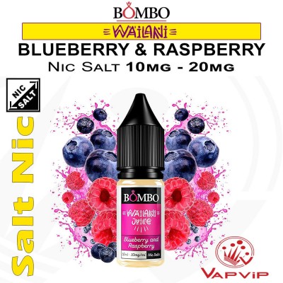 Nic Salt BLUEBERRY AND RASPBERRY - Bombo Wailani Juice