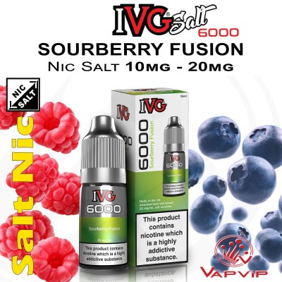 SOURBERRY FUSION IVG 6000 Nic Salt - IVG