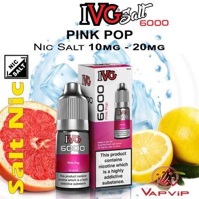 PINK POP IVG 6000 Nic Salt - IVG