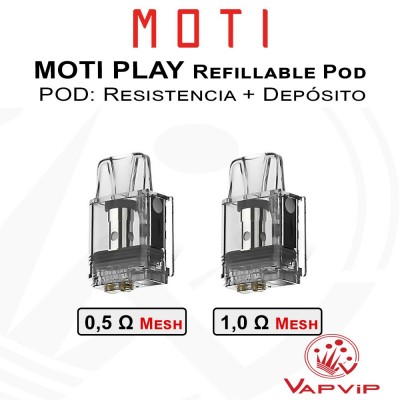 Resistencias-Depósito Pod MOTI PLAY Refillable Pod - Moti