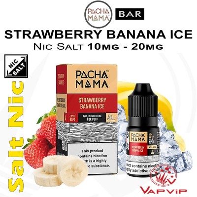 Pachamama BAR STRAWBERRY BANANA ICE Nic Salt - Pachamama