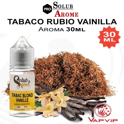 Aroma TABACO RUBIO VAINILLA (Tabac Blond vanille) 30ml Concentrado - SolubArome