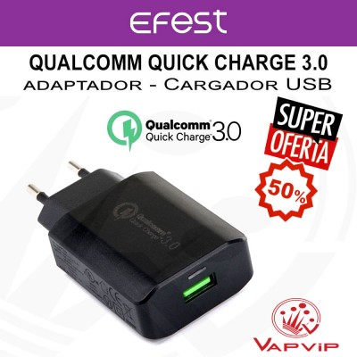 Compact USB Adapter Qualcomm Quick Charge 3.0 - Efest