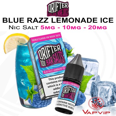 Nic Salt BLUE RAZZ LEMONADE ICE - Drifter Bar Salts