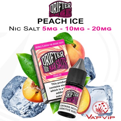 Nic Salt PEACH ICE - Drifter Bar Salts