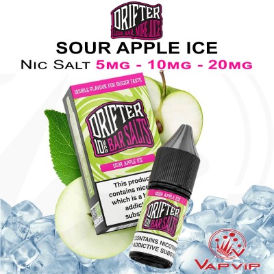 Nic Salt SOUR APPLE ICE - Drifter Bar Salts