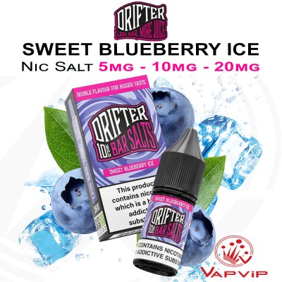 Nic Salt SWEET BLUEBERRY ICE - Drifter Bar Salts