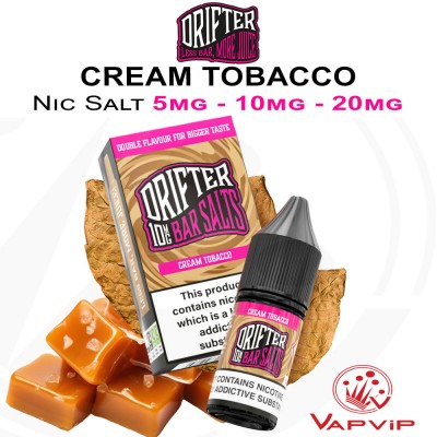 Nic Salt CREAM TOBACCO - Drifter Bar Salts