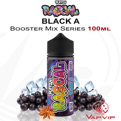 BLACK A E-liquido 100ml (BOOSTER) - Puffin Rascal