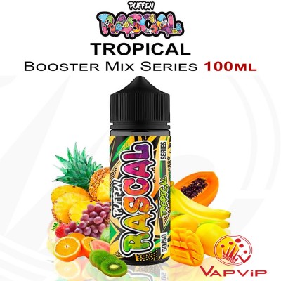 TROPICAL E-liquid 100ml (BOOSTER) - Puffin Rascal